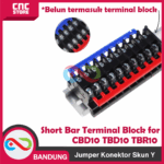 SKUN Jumper Konektor Short Bar Terminal Block for TBR10 CBR 10 Terminal Blok Model Skun Y CBD10 TBD10 (Cocok untuk TBR-10, CBR-10, CBD-10, dan TBD-10) - Gambar 3