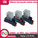 RELAY 8 PIN LY2 - RELAY LY2 12V 24V 220V RELAY LY2N 8 PIN LY-2 LY-2N RELAY 8PIN - Gambar 2