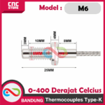 PROB THERMOCOUPLE TYPE-K - PROB THERMOCOUPLE TYPE-K THERMOSTAT SENSOR SUHU TINGGI 0-400 M6 DERAJAT CELCIUS - Gambar 2