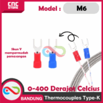 PROB THERMOCOUPLE TYPE-K - PROB THERMOCOUPLE TYPE-K THERMOSTAT SENSOR SUHU TINGGI 0-400 M6 DERAJAT CELCIUS - Gambar 5