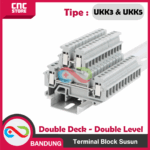 Terminal Block Susun Double Deck - Terminal Block Susun UKK3 Double Deck UKK3N Double Level CUKK-3 dan Terminal Block Susun UKK5 Double Deck UKK5N Double Level CUKK-5 - Gambar 2