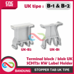 STOPPER TAB TIPE UK-B1 UK-B2 LABEL HOLDER UNTUK TERMINAL BLOCK/ BLOK UK SCHT5s KW - Gambar 2