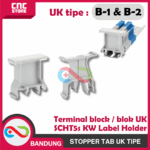 STOPPER TAB TIPE UK-B1 UK-B2 LABEL HOLDER UNTUK TERMINAL BLOCK/ BLOK UK SCHT5s KW