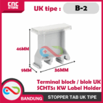 STOPPER TAB TIPE UK-B1 UK-B2 LABEL HOLDER UNTUK TERMINAL BLOCK/ BLOK UK SCHT5s KW - Gambar 5