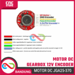 Motor DC JGA25-370 12V Gearbox – Torsi Besar + Disc Encoder untuk Robot & Otomatisasi - Gambar 3
