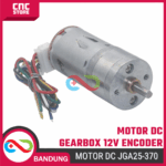 Motor DC JGA25-370 12V Gearbox – Torsi Besar + Disc Encoder untuk Robot & Otomatisasi - Gambar 4