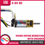 Motor DC JGA12 N20 3V 6V – Micro Gearbox High Torque + Encoder untuk Robot Arduino DIY - Gambar 4