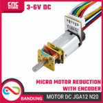 Motor DC JGA12 N20 3V 6V – Micro Gearbox High Torque + Encoder untuk Robot Arduino DIY - Gambar 5