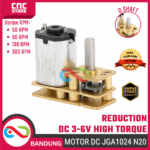 Motor DC JGA1024 N20 3-6V High Torque Micro DC Gearbox – Motor Penggerak dengan Torsi Tinggi