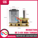 Motor DC JGA1024 N20 3-6V High Torque Micro DC Gearbox – Motor Penggerak dengan Torsi Tinggi - Gambar 2