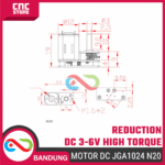 Motor DC JGA1024 N20 3-6V High Torque Micro DC Gearbox – Motor Penggerak dengan Torsi Tinggi - Gambar 3