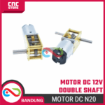 Motor N20 DC Double As Shaft 12V High Torque – Mini Micro Gearbox untuk Proyek Elektronik - Gambar 4