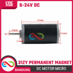 Motor DC 31ZY Permanent Magnet – Dinamo Micro High Power 12V 24V untuk Mesin & Proyek - Gambar 2