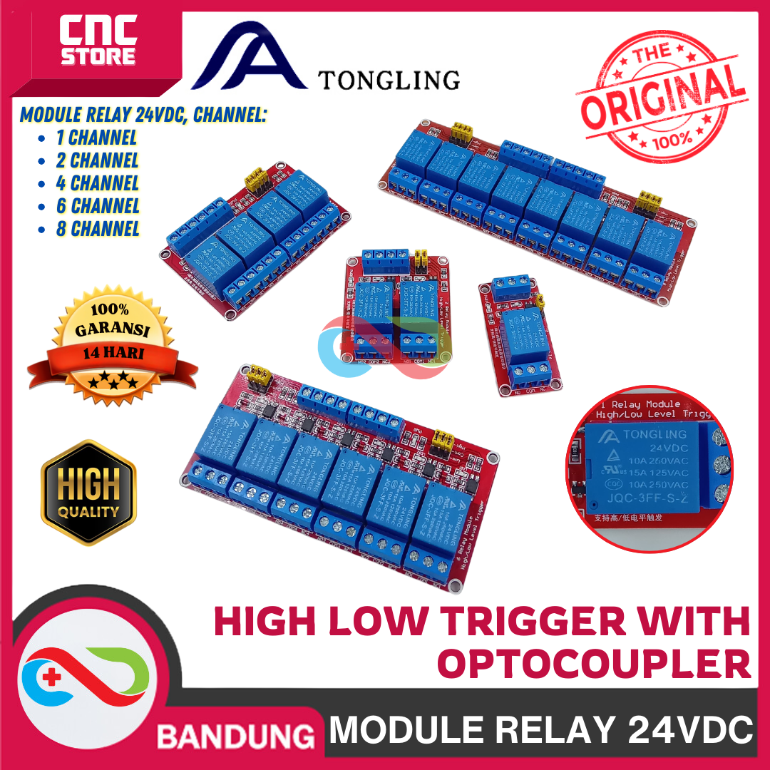 4792-rel-0069.png MODULE RELAY 24V HIGH LOW TRIGGER WITH OPTOCOUPLER - Gambar 1