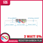 Resistor 2 Watt 5% Isi 10pcs – Komponen Elektronik DIY & Arduino - Gambar 3