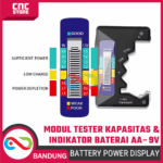 Battery Capacity Tester Digital Universal Black & Silver | Power Detector & Display Checker untuk AA, AAA, C, D, 9V, 6F22 Battery - Gambar 3