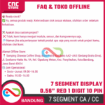 Seven Segment Display 0.56 Inch Merah Red 1 Digit 10 Pin – Common Anode (CA) / Common Cathode (CC) - Gambar 7