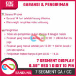 Seven Segment Display 0.56 Inch Merah Red 1 Digit 10 Pin – Common Anode (CA) / Common Cathode (CC) - Gambar 8