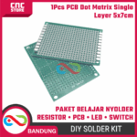 Paket Belajar Nyolder Pemula – Resistor, PCB, LED & Rocker Switch | Kit Latihan Solder DIY Elektronika - Gambar 2