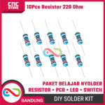 Paket Belajar Nyolder Pemula – Resistor, PCB, LED & Rocker Switch | Kit Latihan Solder DIY Elektronika - Gambar 5