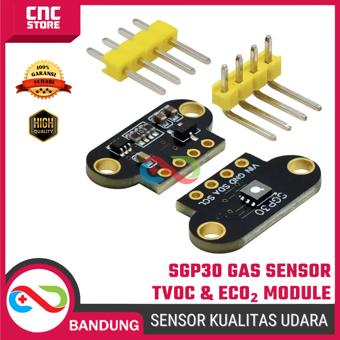 5573-esp-0012.png SGP30 Gas Sensor – Sensor Kualitas Udara TVOC & eCO2 untuk Arduino, ESP32, dan Proyek IoT - Gambar 1