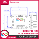 Motor Driver MS8313 SimpleFOCMini Brushless DC – Driver Motor BLDC FOC dengan Algoritma SVPWM untuk Robotik & IoT - Gambar 2