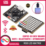 ESP32-S3 Development Board dengan RGB LED Matrix, WiFi, Bluetooth & Sensor Gyroscope QMI8658C – Papan Pengembangan IoT & Motion Control
