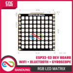 ESP32-S3 Development Board dengan RGB LED Matrix, WiFi, Bluetooth & Sensor Gyroscope QMI8658C – Papan Pengembangan IoT & Motion Control - Gambar 2
