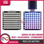 ESP32-S3 Development Board dengan RGB LED Matrix, WiFi, Bluetooth & Sensor Gyroscope QMI8658C – Papan Pengembangan IoT & Motion Control - Gambar 5