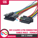 Kabel SM 2.54mm 6 Pin - Connector Wire Male – Female untuk Arduino, ESP32 & Proyek Elektronika - Gambar 4