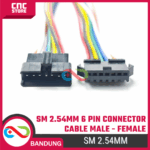 Kabel SM 2.54mm 6 Pin - Connector Wire Male – Female untuk Arduino, ESP32 & Proyek Elektronika - Gambar 5