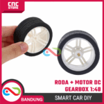Motor DC Gearbox Kuning + Roda (Wheel) 1:48 – Smart Car DIY / Robot Line Follower / Mobil Robot Arduino - Gambar 4