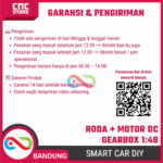 Motor DC Gearbox Kuning + Roda (Wheel) 1:48 – Smart Car DIY / Robot Line Follower / Mobil Robot Arduino - Gambar 6