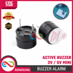 Buzzer Speaker Active 3V 5V 12x9.5mm – Modul Alarm Suara Mini for Arduino, ESP32, Uno, Mega, Nano, DIY Elektronik Project