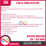 Buzzer Speaker Active 3V 5V 12x9.5mm – Modul Alarm Suara Mini for Arduino, ESP32, Uno, Mega, Nano, DIY Elektronik Project - Gambar 8