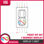 Paket Seven Segment Display – 0.56 Inch Merah CA / CC & 1.2 Inch Bi-Color CA | 1 Digit + Resistor 220 Ohm  + Breadboard + Kabel Jumper - Gambar 7