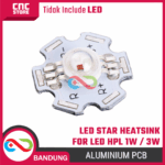 Heatsink Star Aluminium PCB PCB Hitam / Putih untuk LED HPL 1W / 3W 2 Pin / 6 Pin - Gambar 5