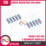 Paket Seven Segment Display – 0.56 Inch Merah CA / CC & 1.2 Inch Bi-Color CA | 1 Digit + Resistor 220 Ohm  + Breadboard + Kabel Jumper - Gambar 8