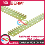 Rel MCB 1M Tebal Dudukan MCB Din Rail MCB 1 Fungsi Rel Panel Kontaktor C45 UNIVERSAL - Gambar 4
