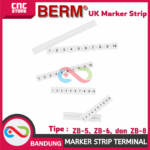 Marker Strip Terminal Block UK-3N UK-5N UK-6N – Terminal Marker ZB Angka 1–100, Mudah Digunakan, Per Strip 10 Angka - Gambar 2