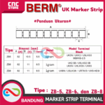 Marker Strip Terminal Block UK-3N UK-5N UK-6N – Terminal Marker ZB Angka 1–100, Mudah Digunakan, Per Strip 10 Angka - Gambar 4