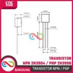 10PCS Transistor NPN 2N3904 3904 / PNP 2N3906 3906 – Komponen Elektronik untuk Rangkaian Arduino - Gambar 2