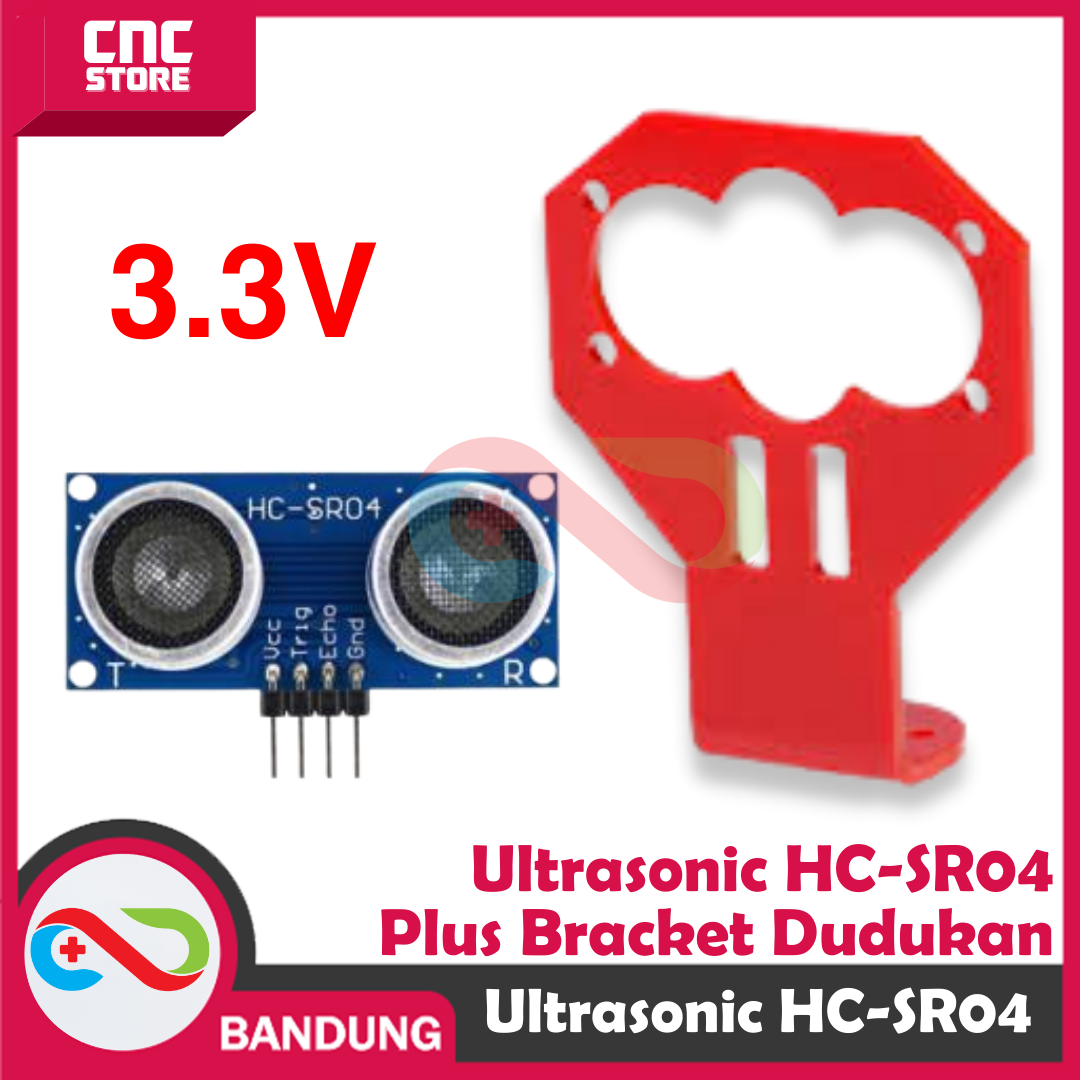 rug-1670917491138-1.png HC-SR04 ULTRASONIC DISTANCE MEASURING TRANSDUCER SENSOR 3.3V 5V WITH BRACKET MERAH - Gambar 1