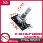 KY-040 Rotary Encoder Sensor Module – Modul Encoder Putar untuk Arduino Nano, Uno, Mega 2560 - Gambar 2
