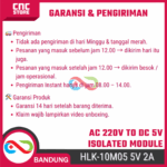 HLK-10M05 Hi-Link AC to DC 5V 2A 10W Isolated Power Supply Module – PCB Converter 220V ke 5V Stabil - Gambar 8