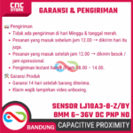Capacitive Proximity Sensor LJ18A3-8-Z/BY 8mm 6–36V DC PNP NO - Gambar 8
