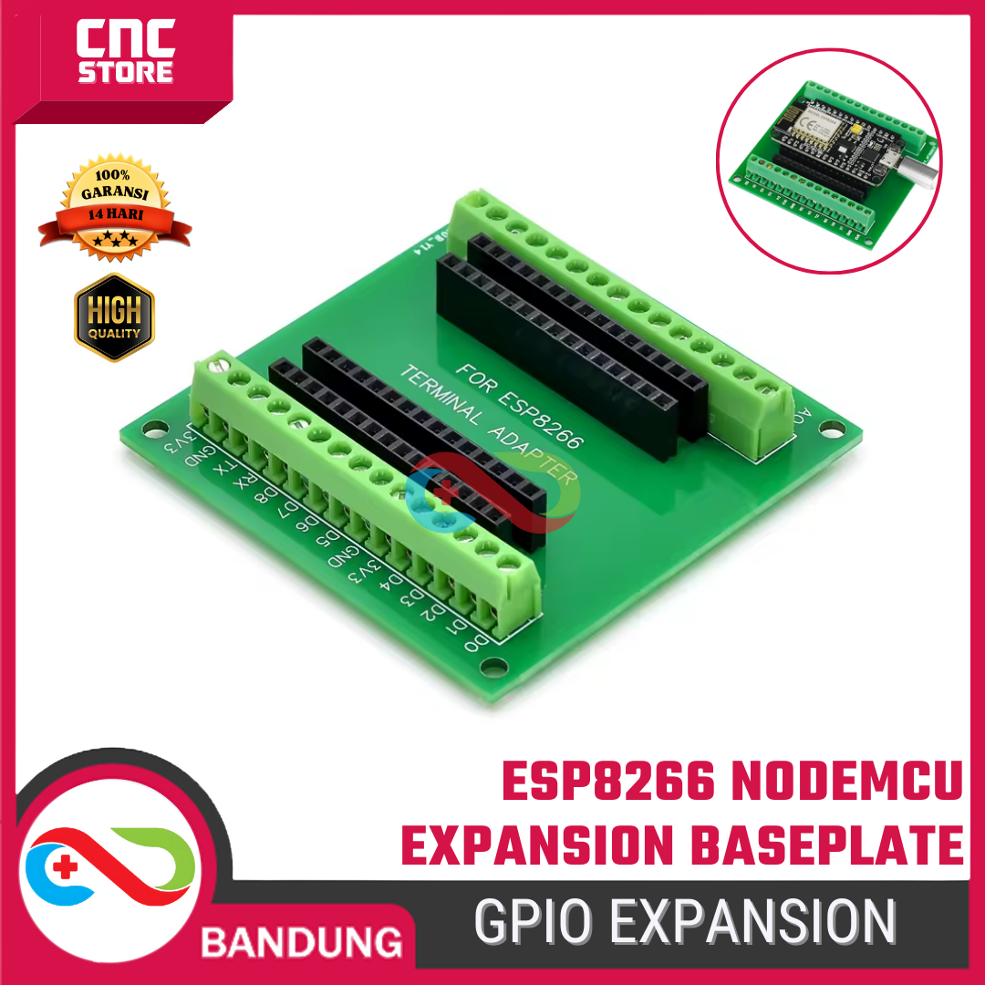 5628-esp-0012.png Expansion Baseplate ESP8266 NodeMCU Lua WiFi IoT Development Board - Gambar 1