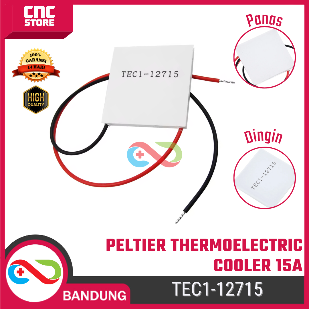5633-esp-0012.png Peltier TEC1-12715 Thermoelectric Cooler – Modul Pendingin DC High Power 15A - Gambar 1