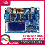 DC-DC Buck Boost Converter 5.5–30V to 0.5–30V 4A 35W – Adjustable Step Up / Step Down dengan LCD Volt & Amp Meter - Gambar 4