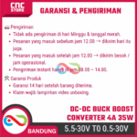 DC-DC Buck Boost Converter 5.5–30V to 0.5–30V 4A 35W – Adjustable Step Up / Step Down dengan LCD Volt & Amp Meter - Gambar 9